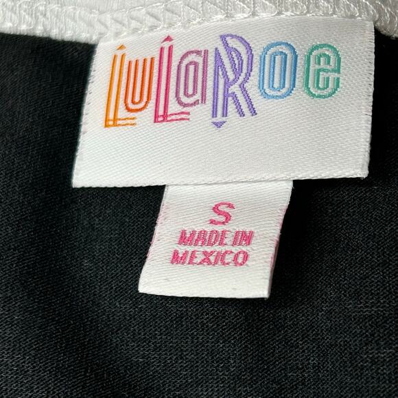 NEW Lularoe T Shirt Top Women Sm Runs Large Black White Medical Theme Comfy - Picture 3 of 7